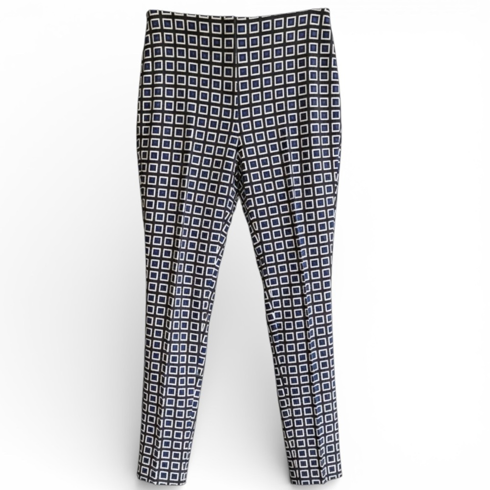 Black Label by Chico’s Geometric Ankle Pants (Chico's Size 1 / M)